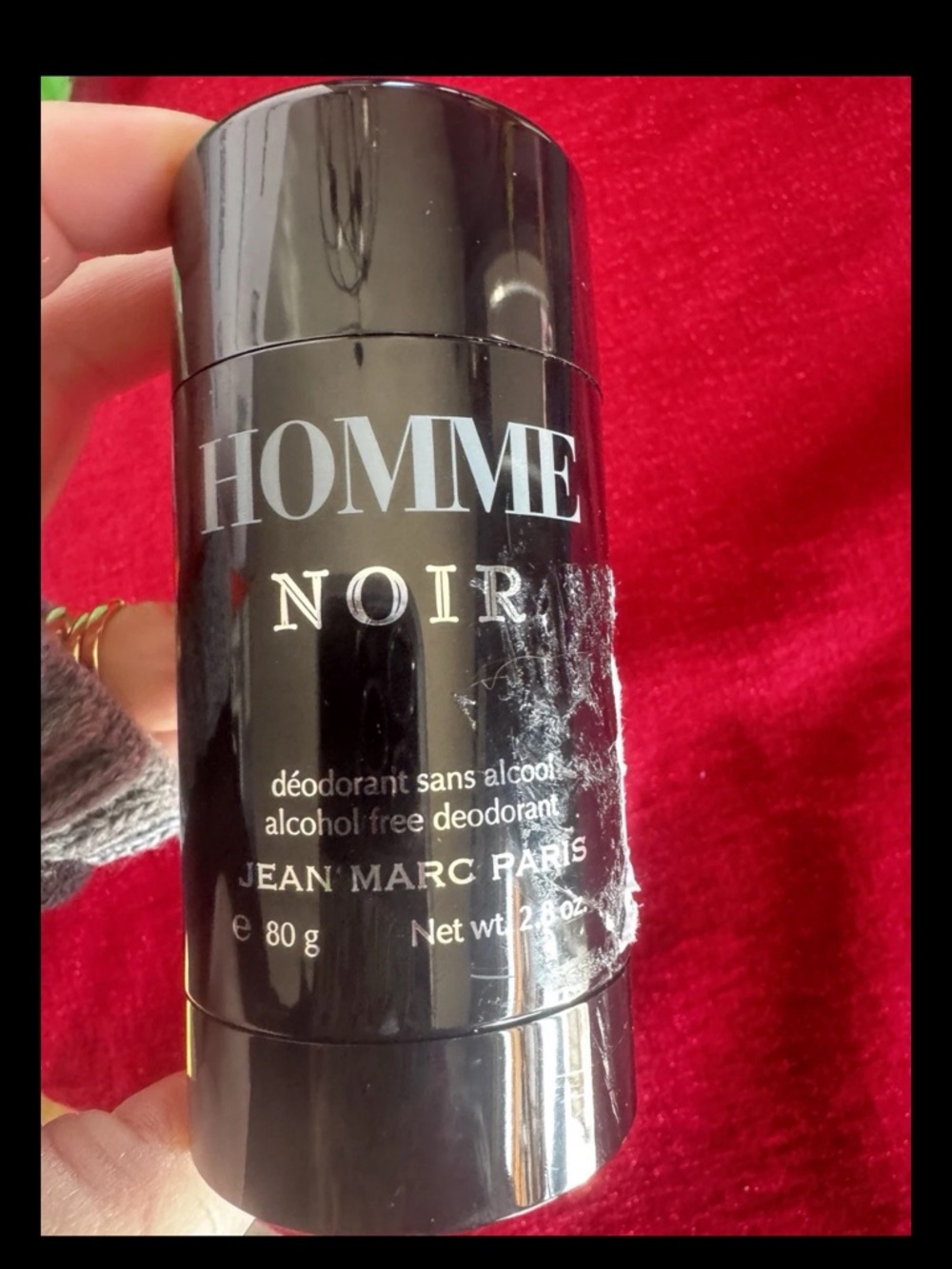NEW Homme Noir Jean Marc Paris Deodorant Stick 2.8 oz/ 80 g Men's